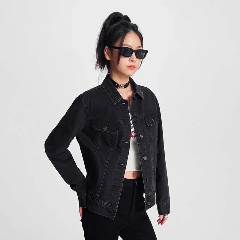 クラシック ハイカラー デニムジャケット