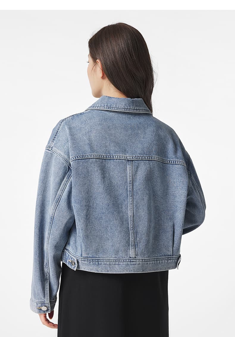 デニムジャケット クロップド丈デニムジャケット