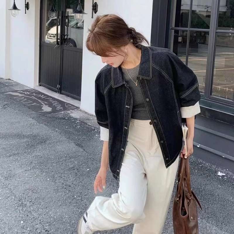 ゆったりシルエットデニムジャケット