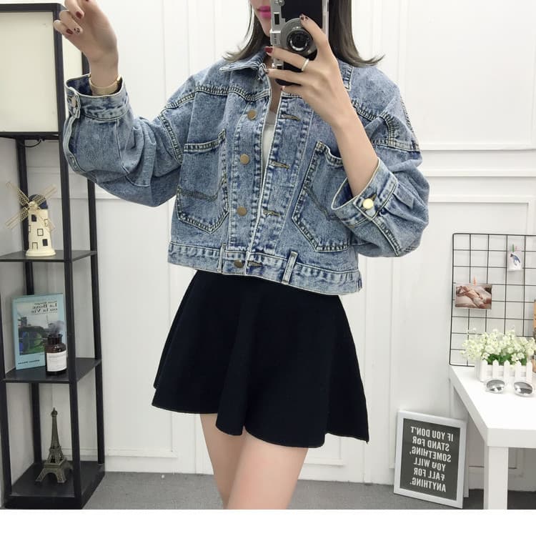 ゆったりシルエット デニムジャケット