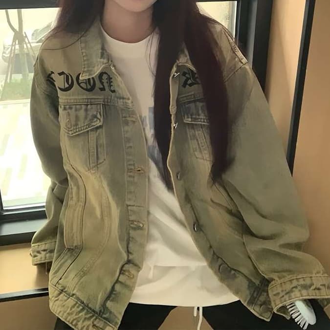 ゆったりカジュアルデニムジャケット