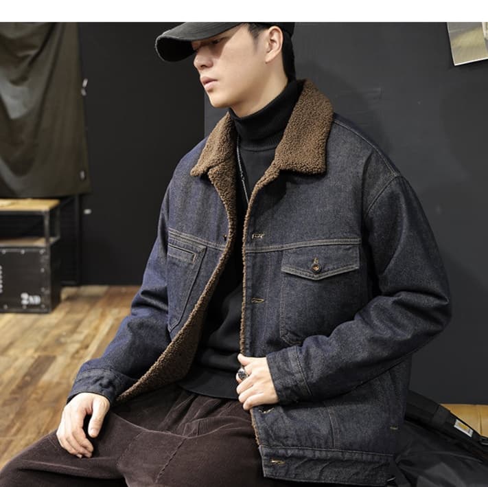 裏ボア付き デニムジャケット