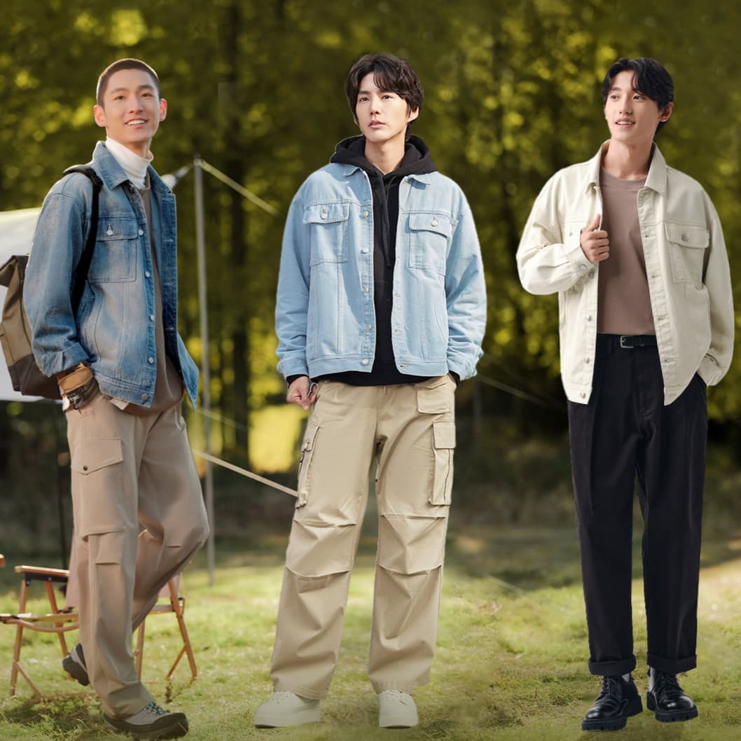 デニムジャケット山野風カジュアルデニムジャケット