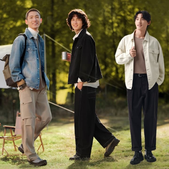 デニムジャケット山野風カジュアルデニムジャケット