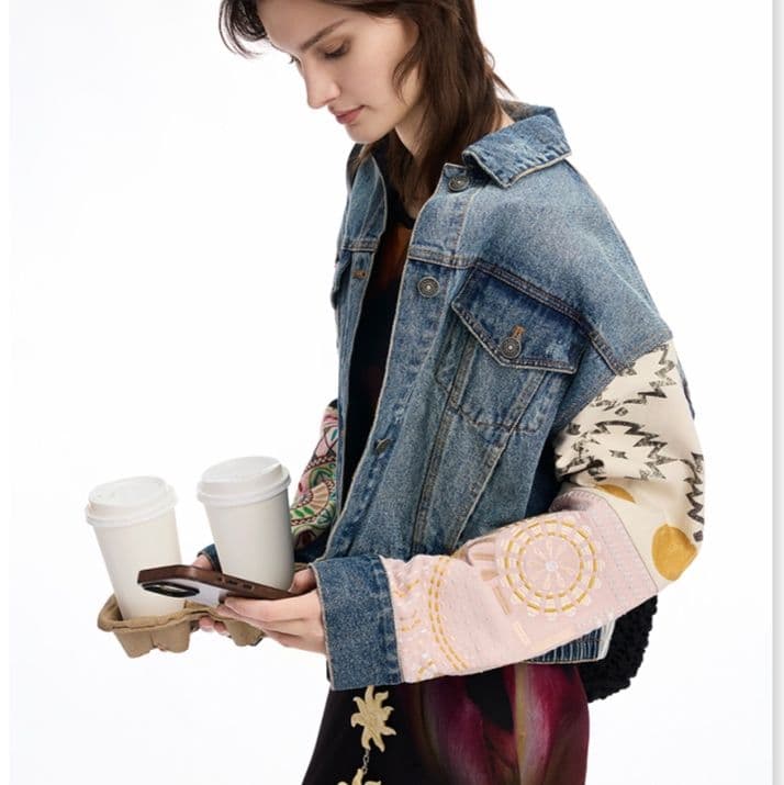 デニムジャケット 袖デザイン切替デニムジャケット