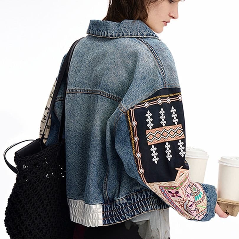 デニムジャケット 袖デザイン切替デニムジャケット