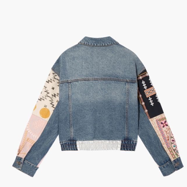 デニムジャケット 袖デザイン切替デニムジャケット