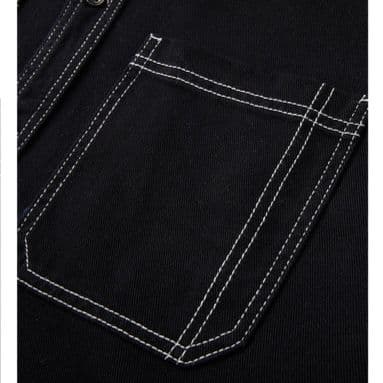 デニムジャケット フード付きステッチデニムジャケット