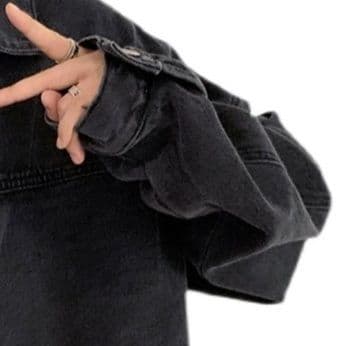ゆったりシルエット オーバーサイズ ヴィンテージ風デニムジャケット