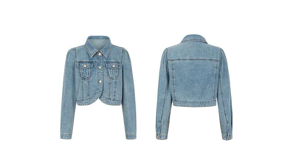 ミニ丈デニムジャケット