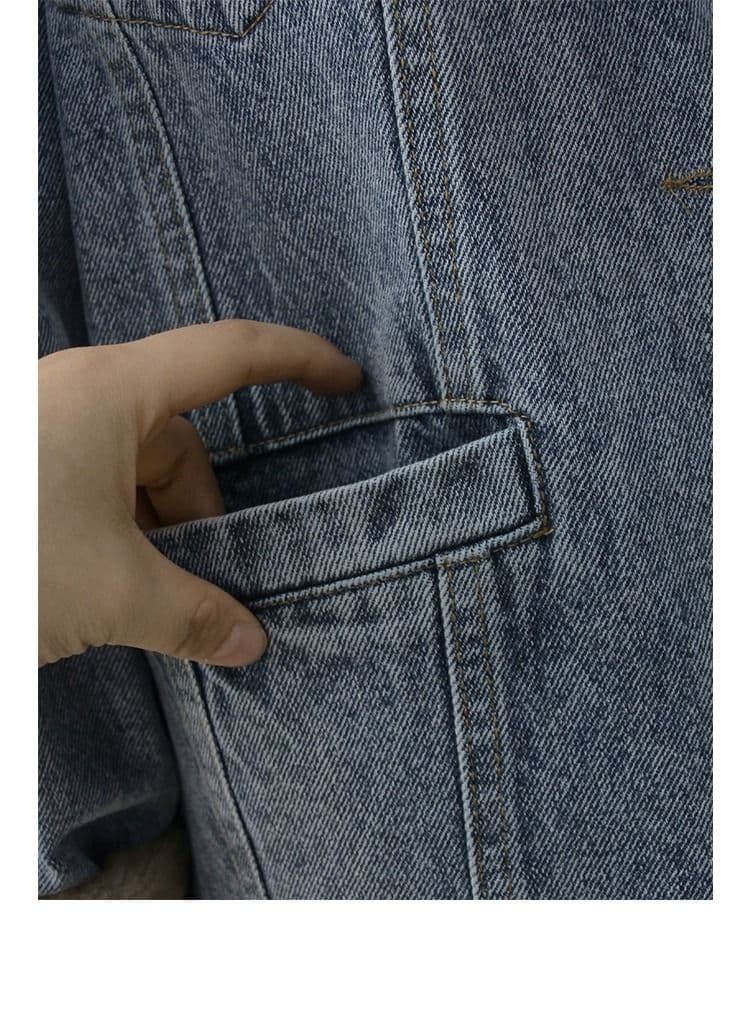 ボアライナー付きデニムジャケット