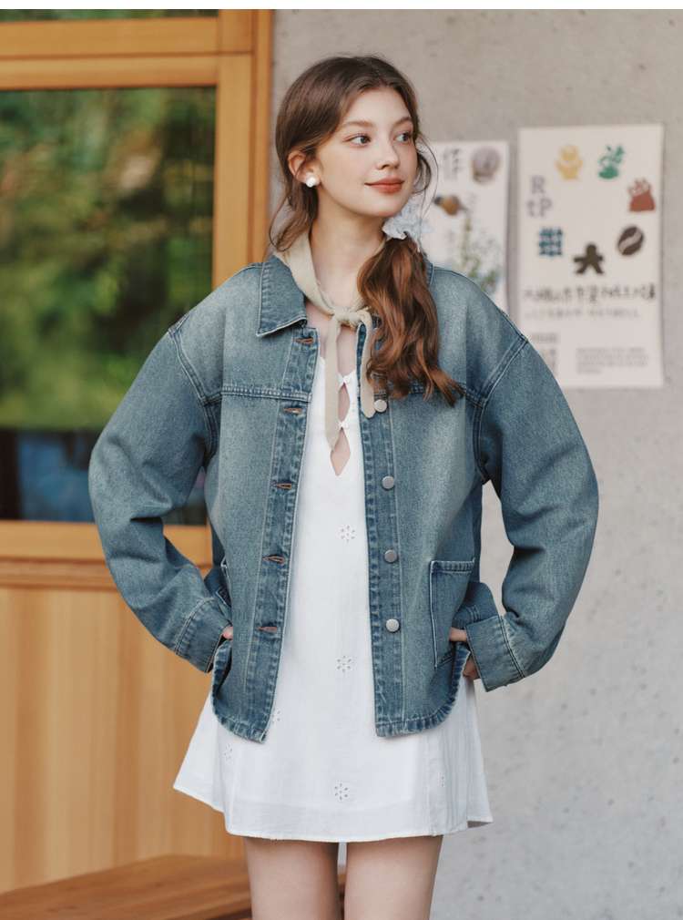 ゆったりシルエット デニムジャケット