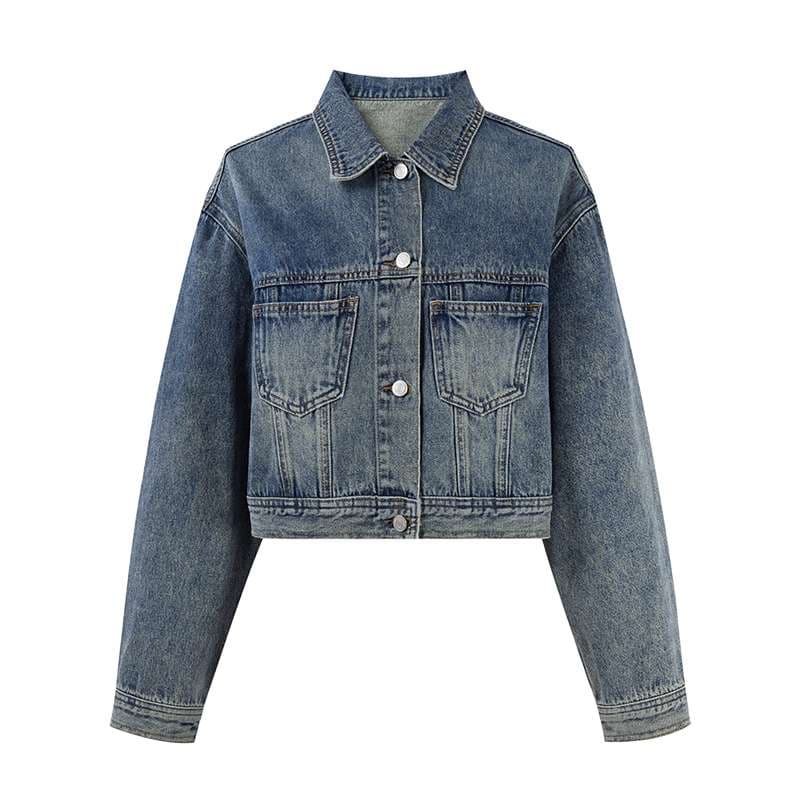 ゆったりシルエットの定番デニムジャケット
