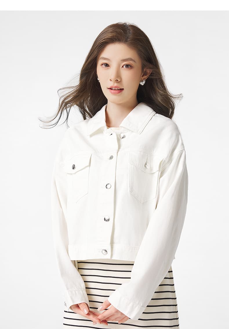 デニムジャケット クロップド丈デニムジャケット