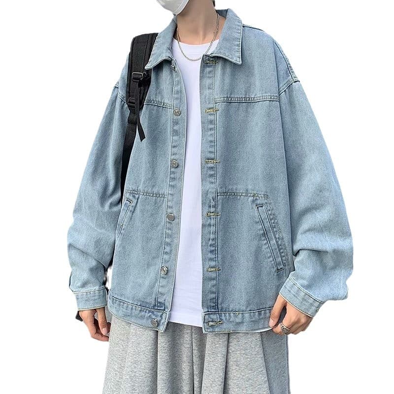 ゆったりシルエット長袖デニムジャケット