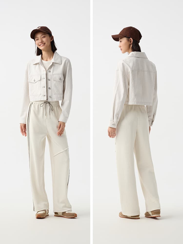 デニムジャケット クロップド丈デニムジャケット