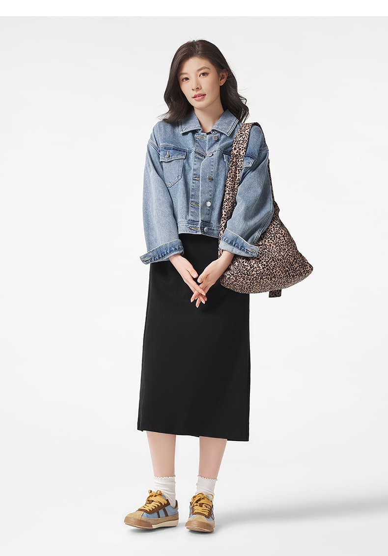 デニムジャケット クロップド丈デニムジャケット