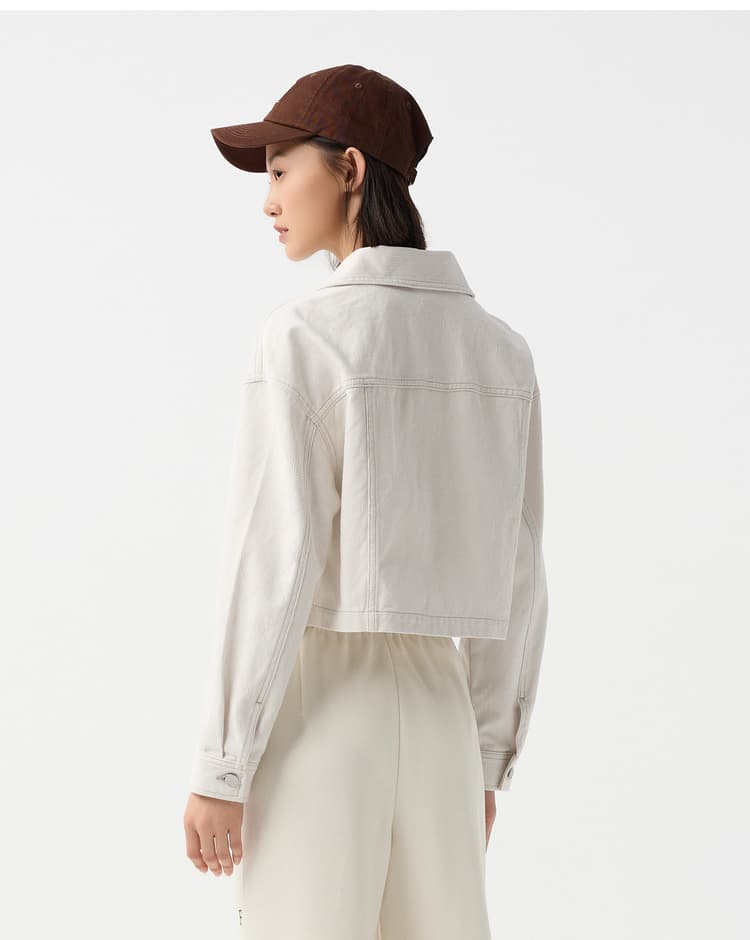 デニムジャケット クロップド丈デニムジャケット