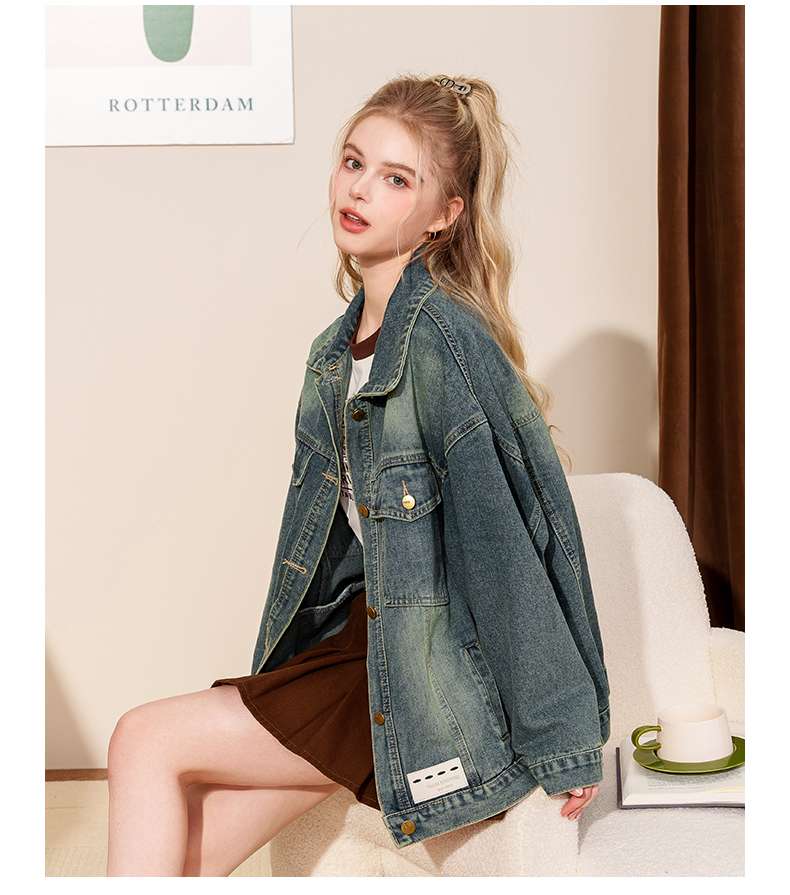 ゆったりカジュアルデニムジャケット