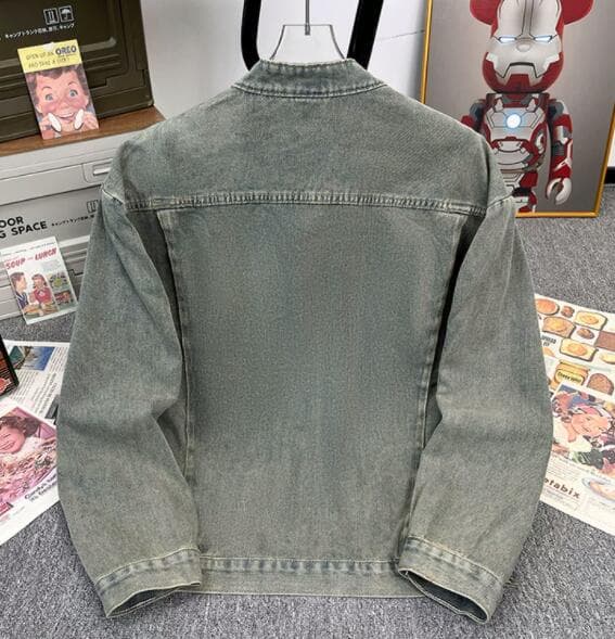 メンズ デニムジャケット ヴィンテージ風 ライダース ジャケット