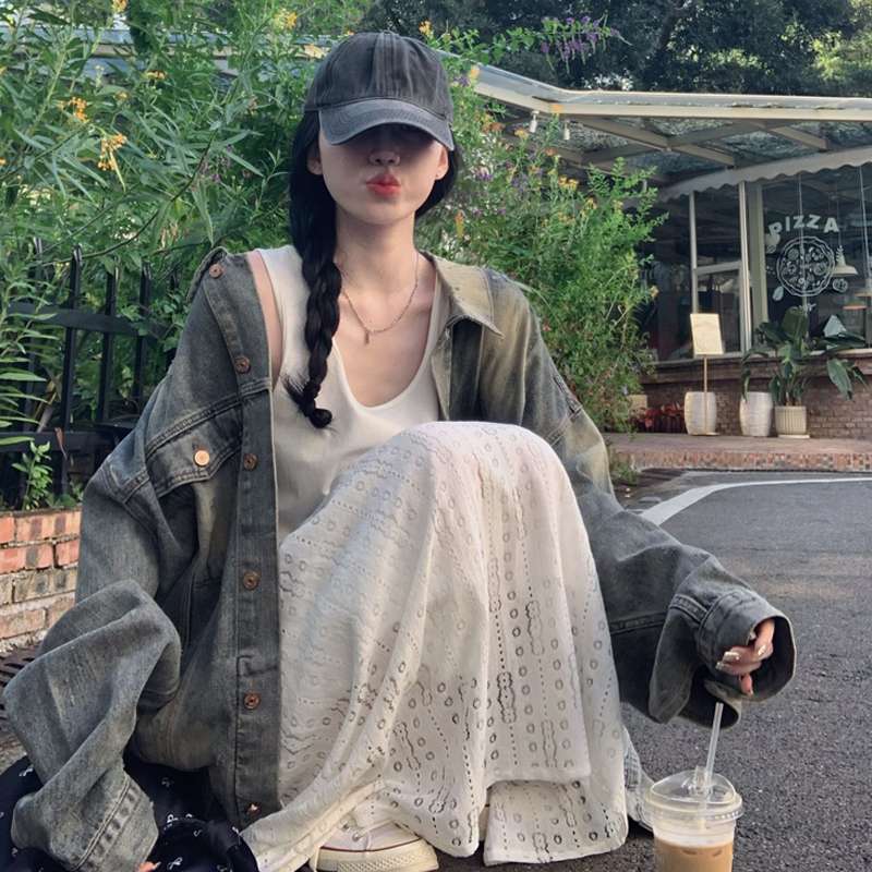 ゆったりシルエットカジュアルデニムジャケット