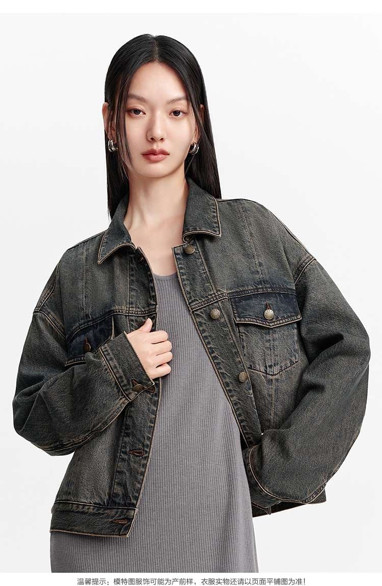 ゆったりシルエットデニムジャケット