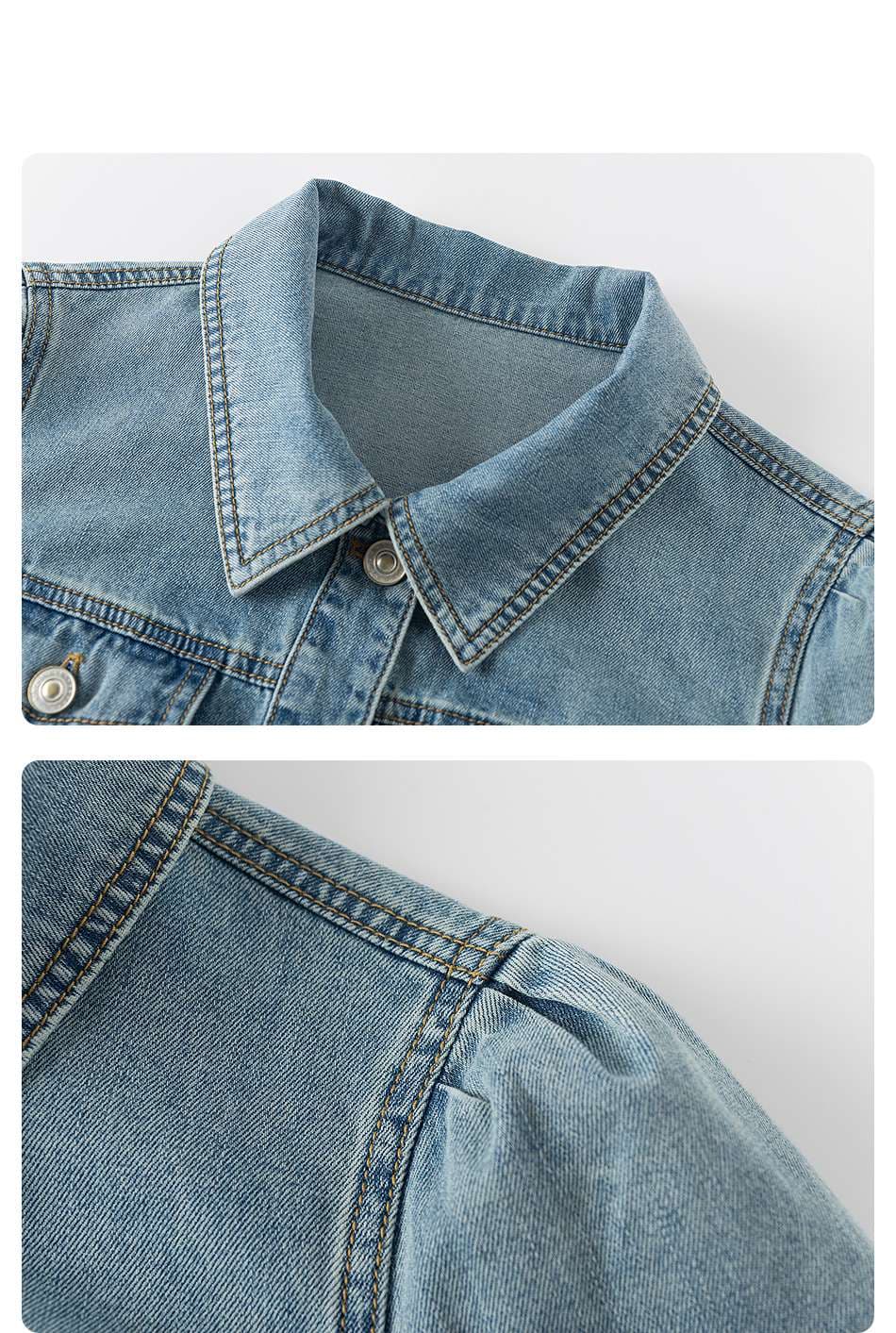 ミニ丈デニムジャケット