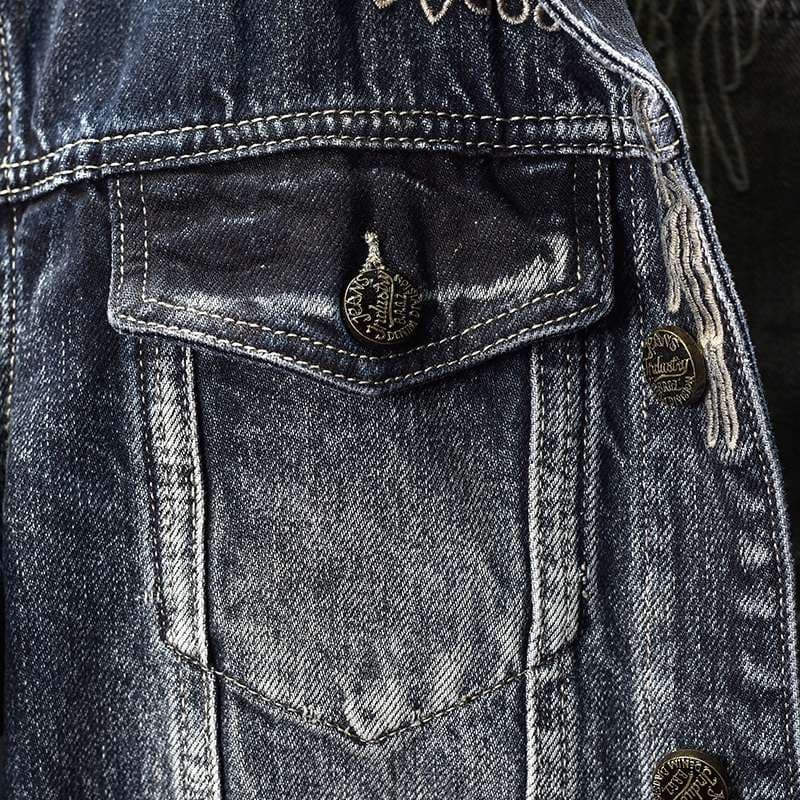 刺繍デニムジャケット