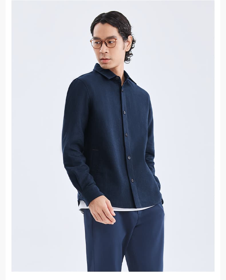 デニムジャケット 上質シルエットデニムシャツジャケット