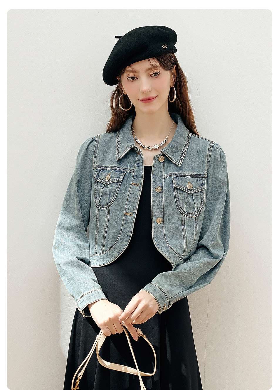 ミニ丈デニムジャケット