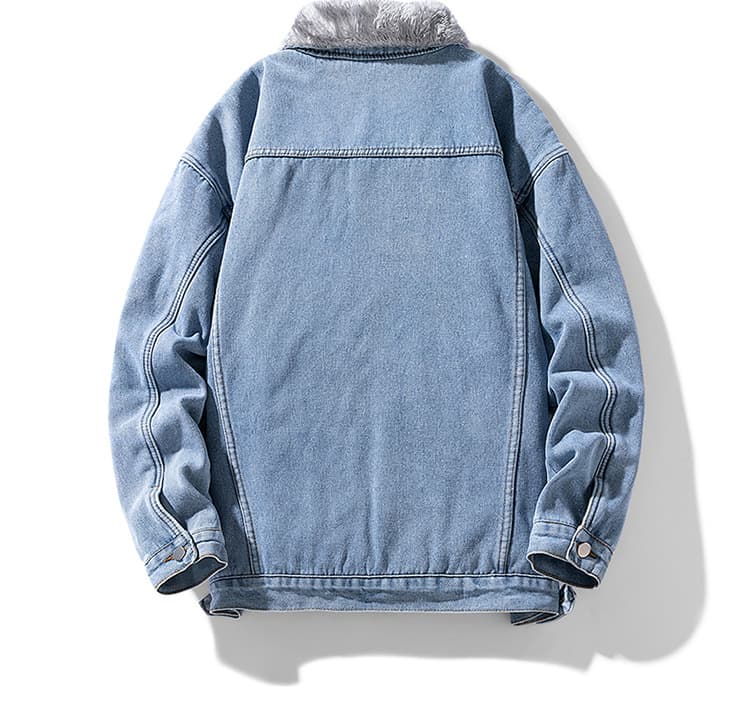 裏起毛 あったかデニムジャケット