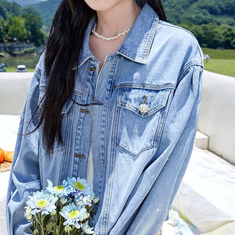 ゆったりカジュアルデニムジャケット