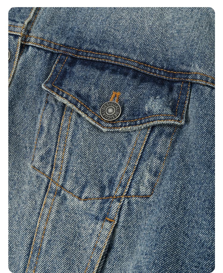 デニムジャケット 袖デザイン切替デニムジャケット