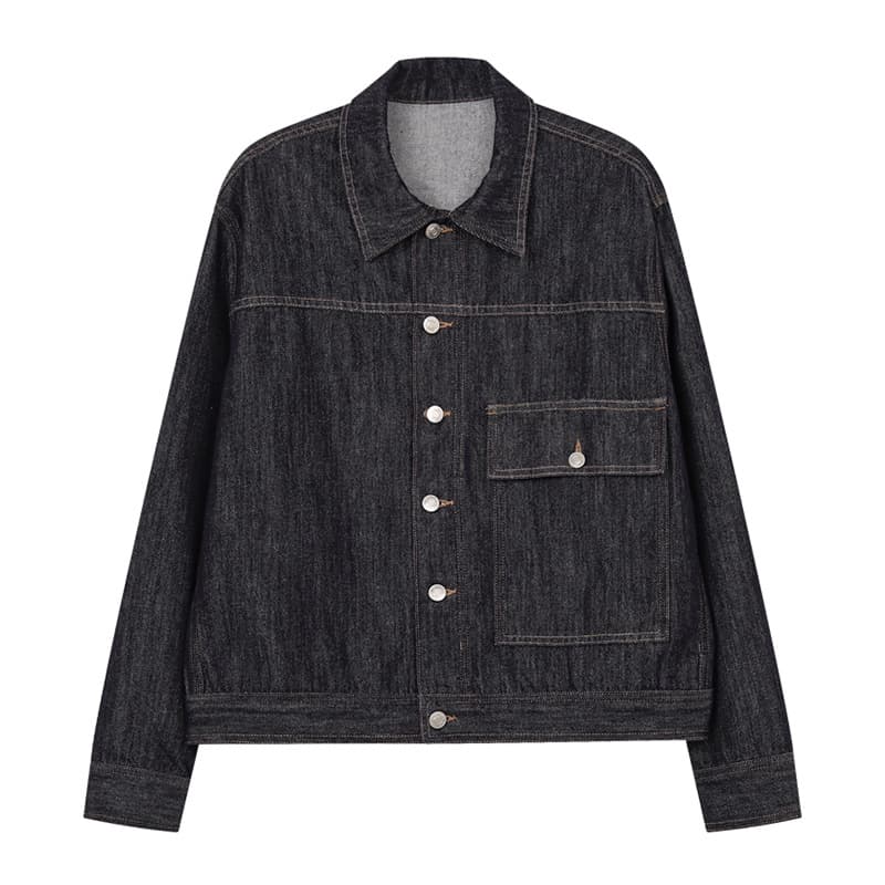シンプルベーシックデニムジャケット