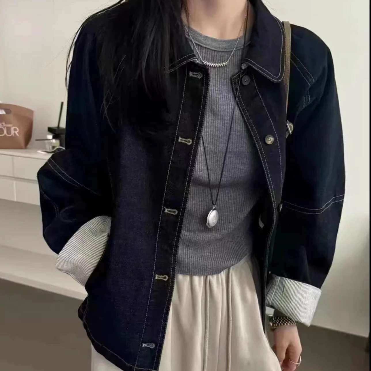 ゆったりシルエットデニムジャケット