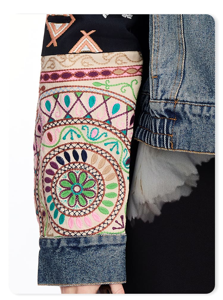 デニムジャケット 袖デザイン切替デニムジャケット