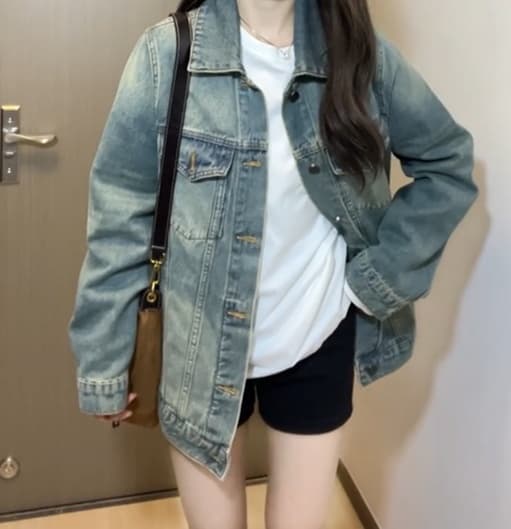 カジュアルゆったりデニムジャケット