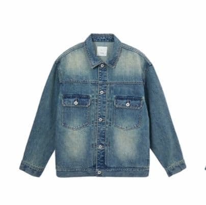 デニムジャケット ヴィンテージ加工 定番デニムジャケット