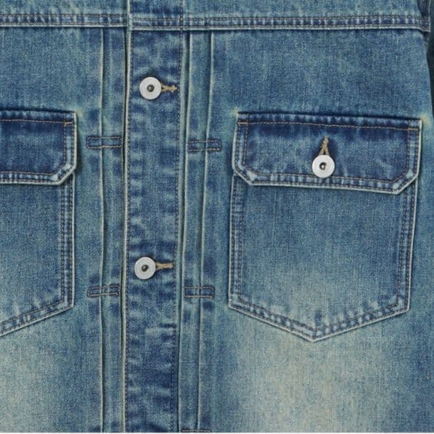 デニムジャケット ヴィンテージ加工 定番デニムジャケット
