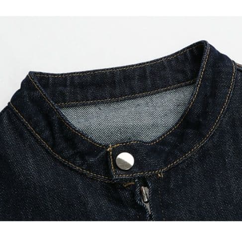 デニムジャケット シンプル上品 ゆったりデニムジャケット