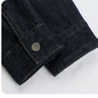 デニムジャケット シンプル上品 ゆったりデニムジャケット