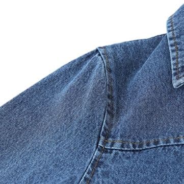 デニムジャケット ロング丈デニムシャツコート