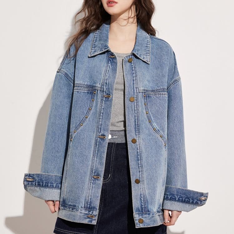 デニムジャケット ゆったりシルエットデニムジャケット