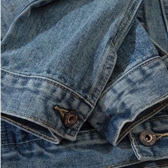 デニムジャケット メンズ ヴィンテージ加工ゆったりシルエット