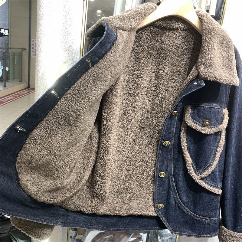 ボアライニング デニムジャケット