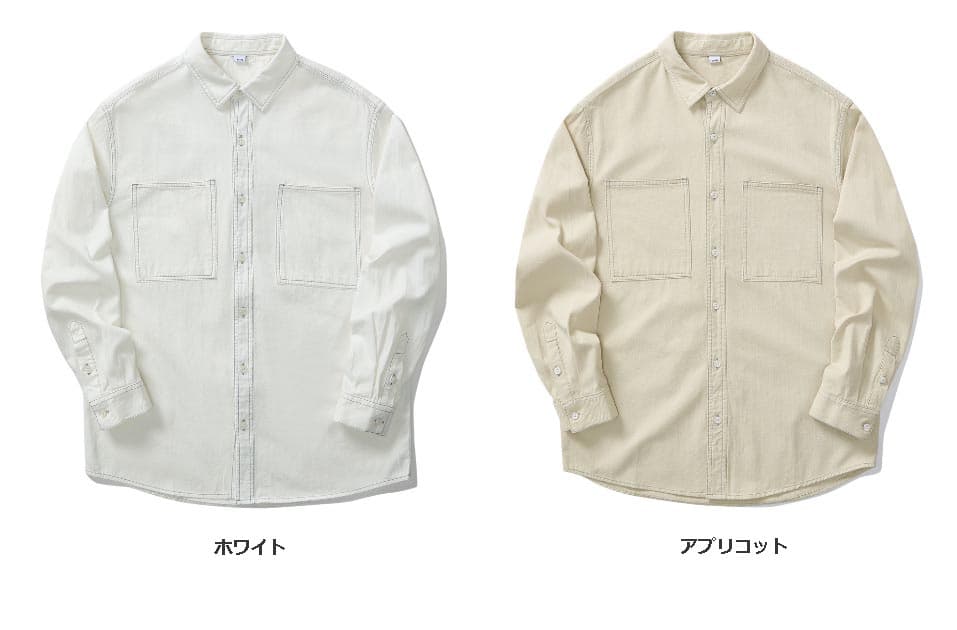 デニムジャケット メンズ ステッチ刺繍デニムシャツジャケット