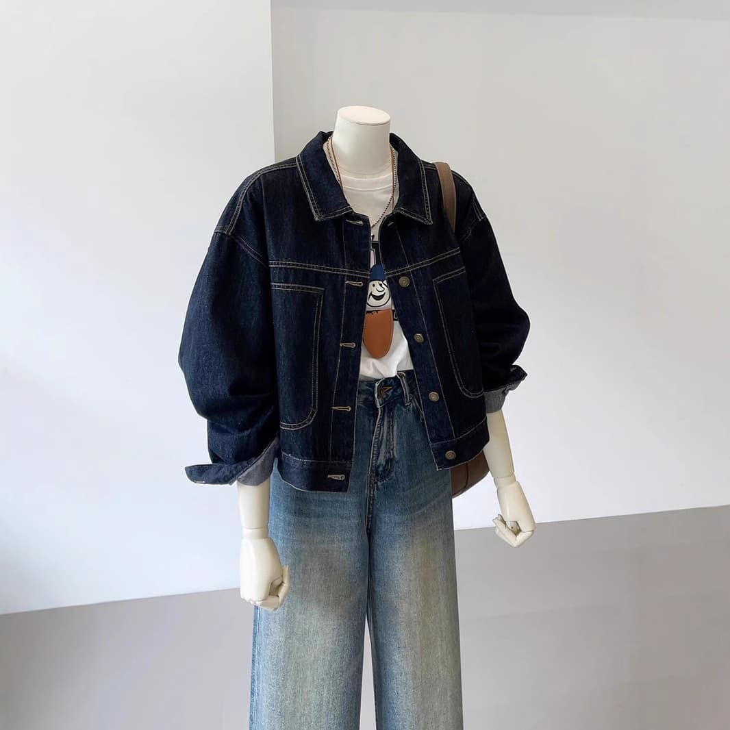 ゆったりシルエットデニムジャケット