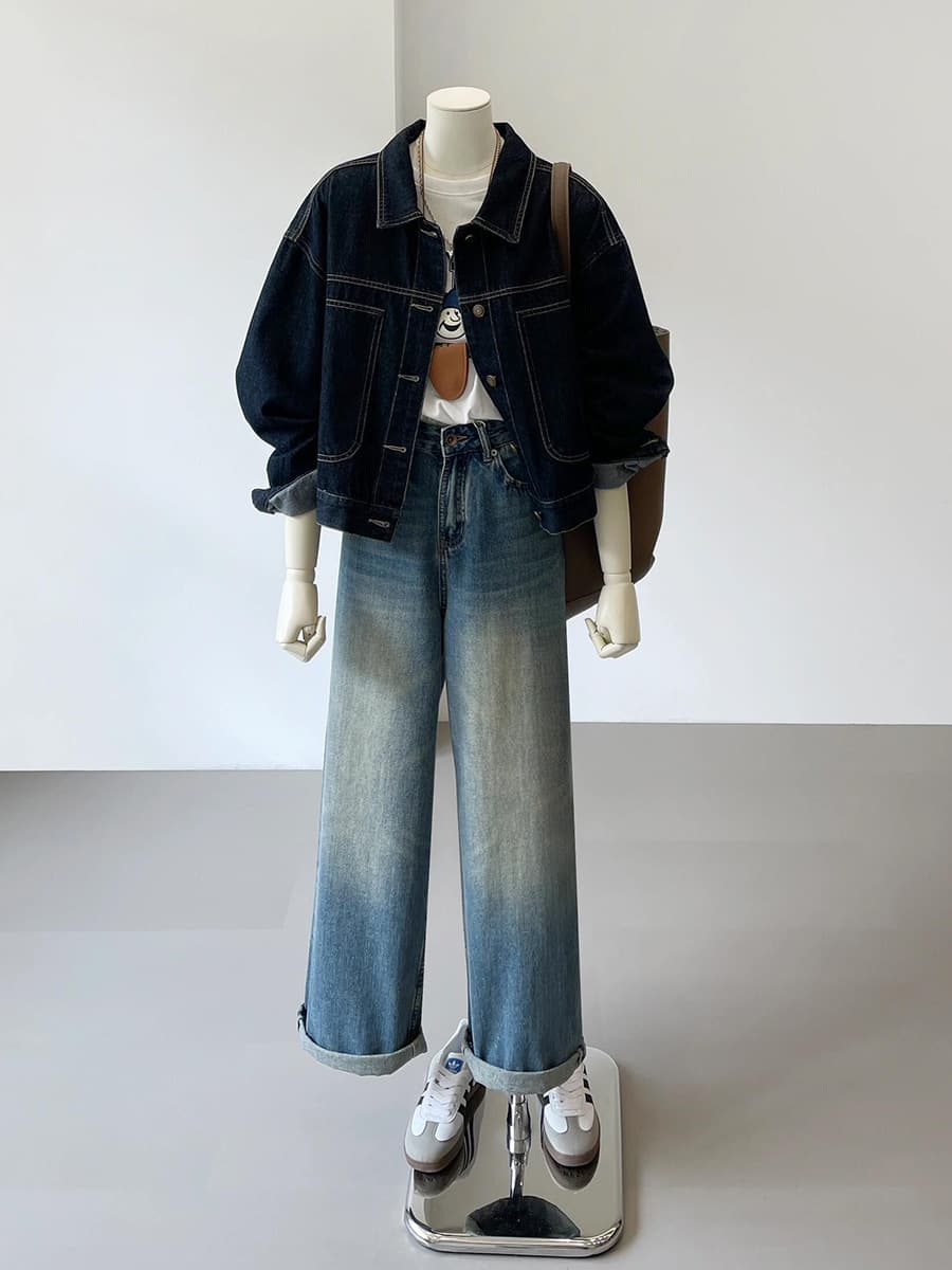 ゆったりシルエットデニムジャケット
