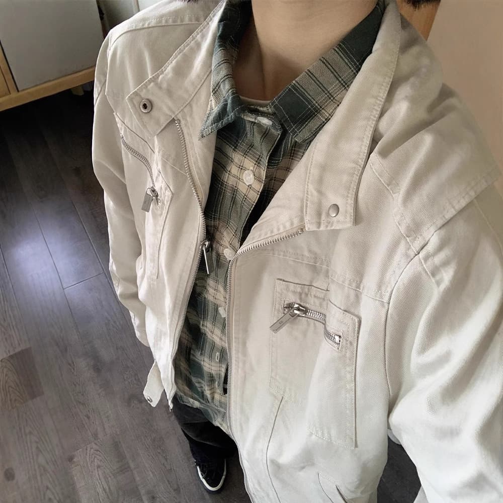 シンプルワークデニムジャケット