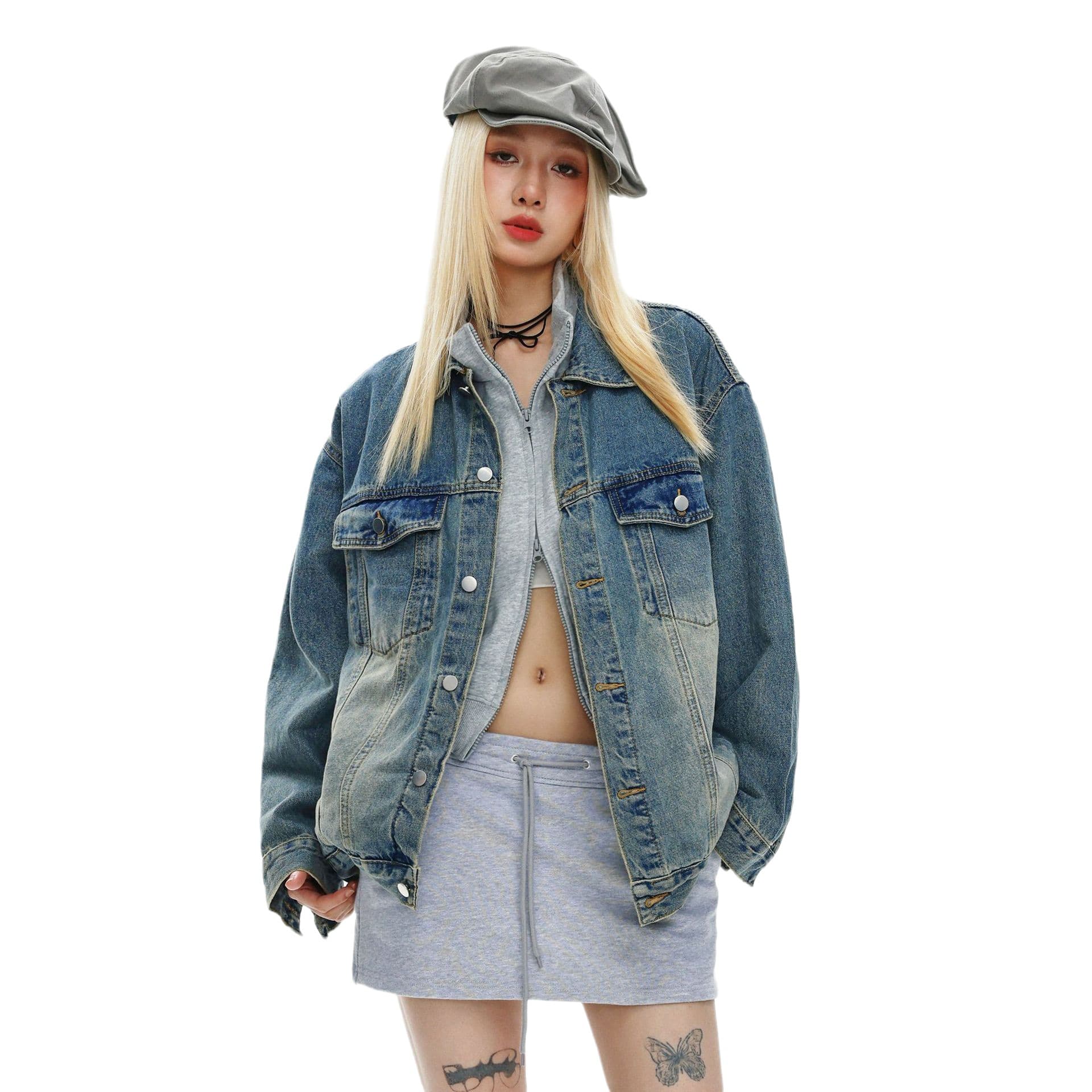 ゆったりシルエットデニムジャケット
